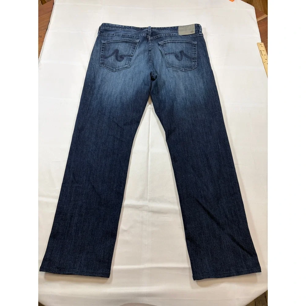 AG Adriano Goldschmied The Graduate Tailored Leg Dark Wash Jeans Mens 36x30